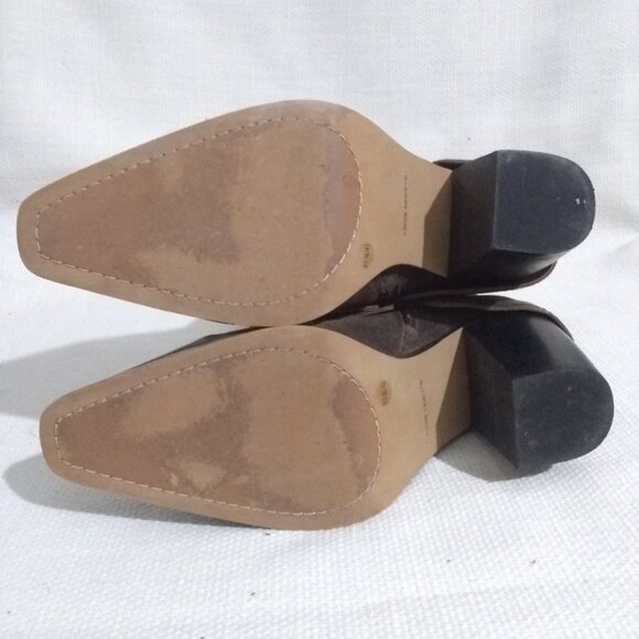 Vince Camuto Women's Alolison Leather Cuffed Boots sz 9.5 Tobacco - Picture 4 of 16